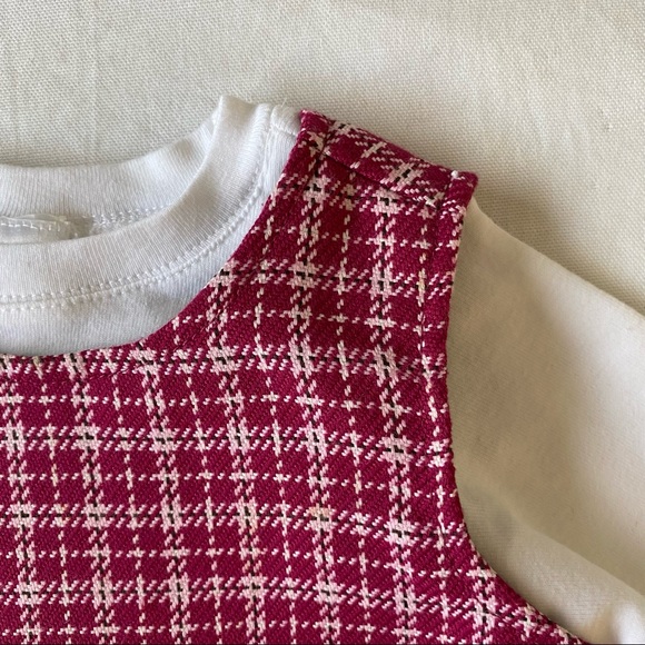 Talbots dress jumper 2T Red Plaid brand new 100% organic Egyptian cotton shirt - Picture 10 of 11